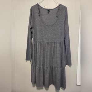 Wild Fable Heather Gray Long Sleeve Dress